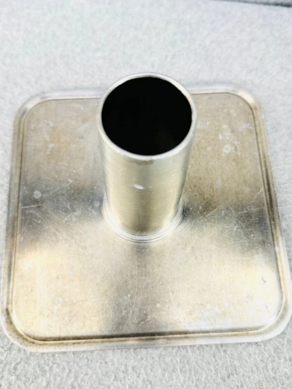 Worthmore Square Angel Food Cake Pan w Legs Aluminum Vintage 2 Piece 9x9x4